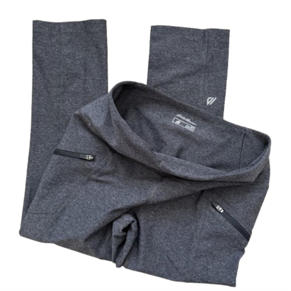 Eddie Bauer Cropped Gray Heather Leggings - Picture 4 of 5